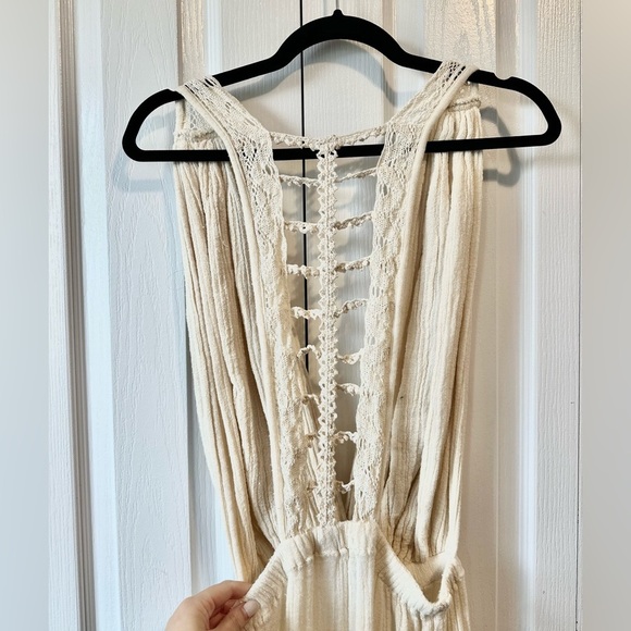 Jen’s pirate booty trailing jade boho maxi cotton gown dress size large - Picture 8 of 9